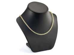 14ct Yellow Gold Plated 4.5mm Oval Trace Chain 18