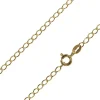 14ct Yellow Gold Plated 2.4mm Rhombus Curb Chain 18"/45cm Unhallmarked