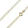 14ct Yellow Gold Plated 3.0mm Rhombus Curb Chain 18"/45cm Unhallmarked