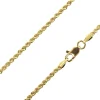 14ct Yellow Gold Plated 2.2mm Rope Chain 18"/45cm Unhallmarked