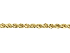 14ct Yellow Gold Plated 2.2mm Rope Chain 18