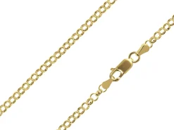 14ct Yellow Gold Plated 3.5mm Round Belcher Chain 18"/45cm Unhallmarked