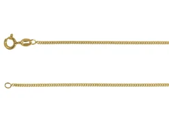 14ct Yellow Gold Plated 1.5mm Round Curb Chain 18"/45cm Unhallmarked