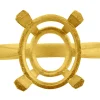 9ct Yellow Gold Ring Single Stone Oval Hallmarked Stone Size 8x6mm Size N