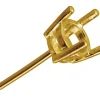 18ct Yellow Gold Round Double Gallery 4 Claw Ear Stud 25pt