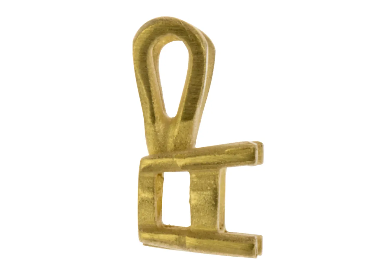9ct Yellow Gold Round Double Gallery 4 Claw Pendant 33pt