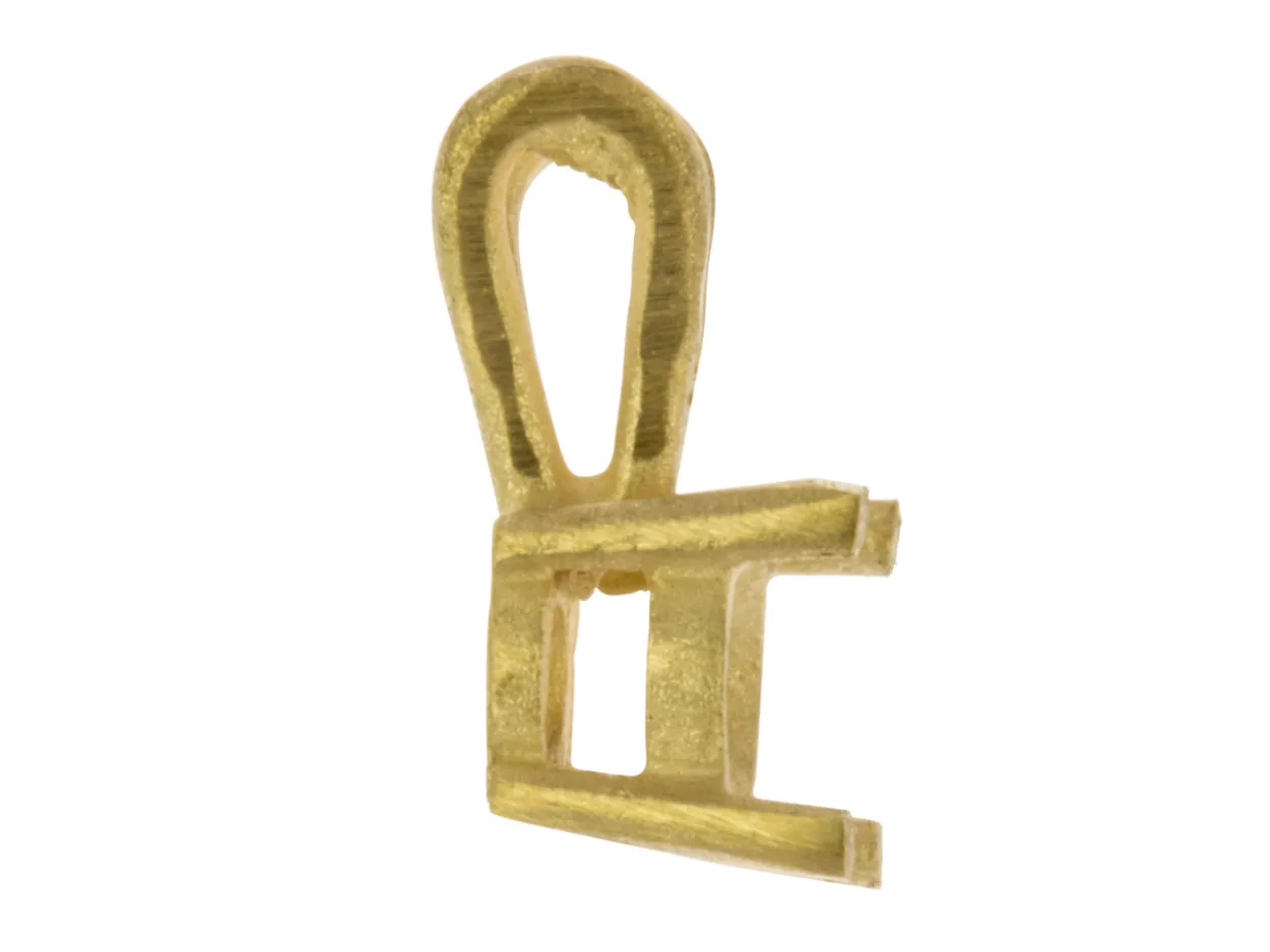 18ct Yellow Gold Round Double Gallery 4 Claw Pendant 50pt