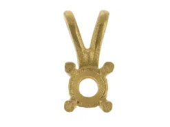 18ct Yellow Gold Round Double Gallery 4 Claw Pendant 25pt