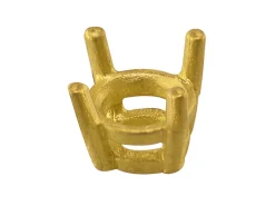 18ct Yellow Gold Round Double Gallery Collet 5mm