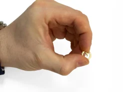 9ct Yellow Gold Round Spring Gate Clasp 12mm
