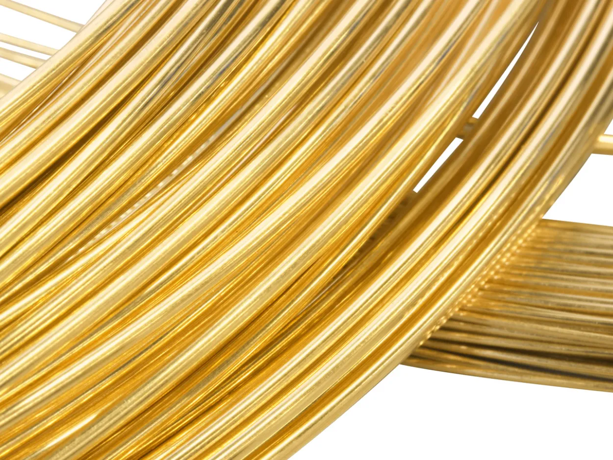 22ct Yellow Gold Round Wire 2.00mm, 100% Recycled Gold