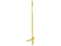 18ct Yellow Gold Safety Wire, 14mm X 8mm