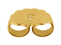 9ct Yellow Gold Scroll Extra Large With Fluted Edge