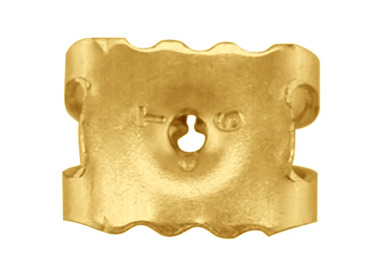 9ct Yellow Gold Scroll Large Pack of 2, 100% Recycled Gold