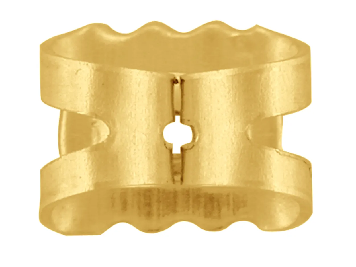 9ct Yellow Gold Scroll Large Pack of 2, 100% Recycled Gold