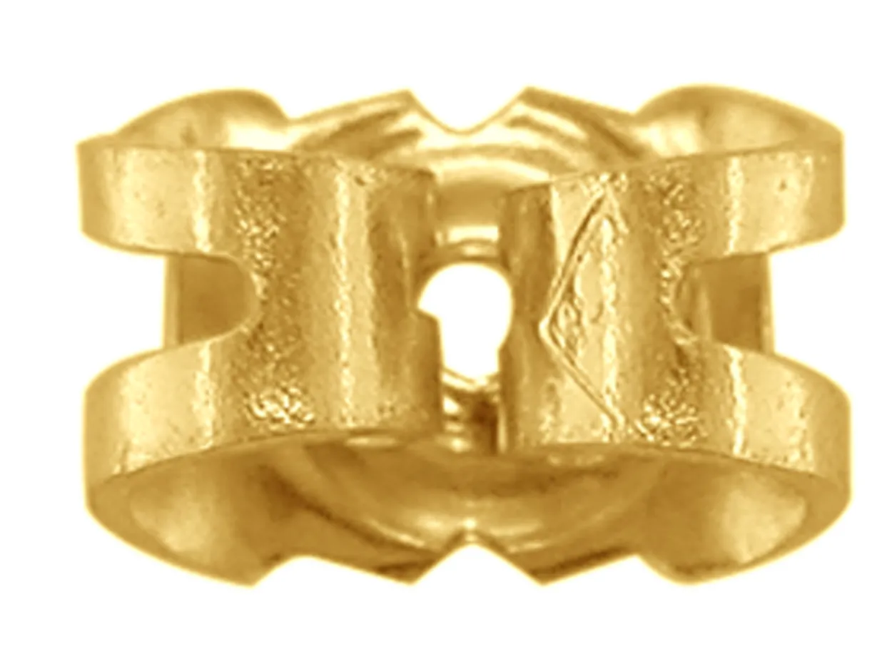 18ct Yellow Gold Scroll Large, 100% Recycled Gold