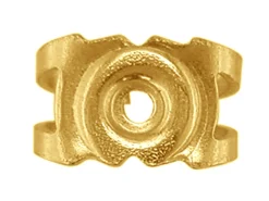 18ct Yellow Gold Scroll Large, 100% Recycled Gold