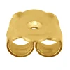 9ct Yellow Gold Scroll Large With Fluted Edge, 100% Recycled Gold