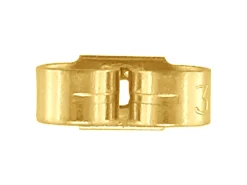 9ct Yellow Gold Scroll Medium Pack of 2, 100% Recycled Gold