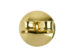 18ct Yellow Gold Scroll On 6mm Domed Disc