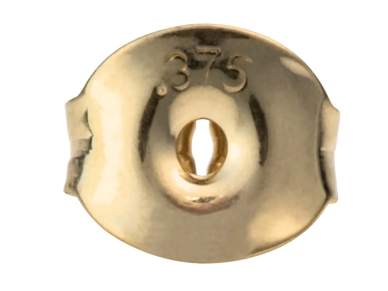 9ct Yellow Gold Scroll Small, Heavy Weight