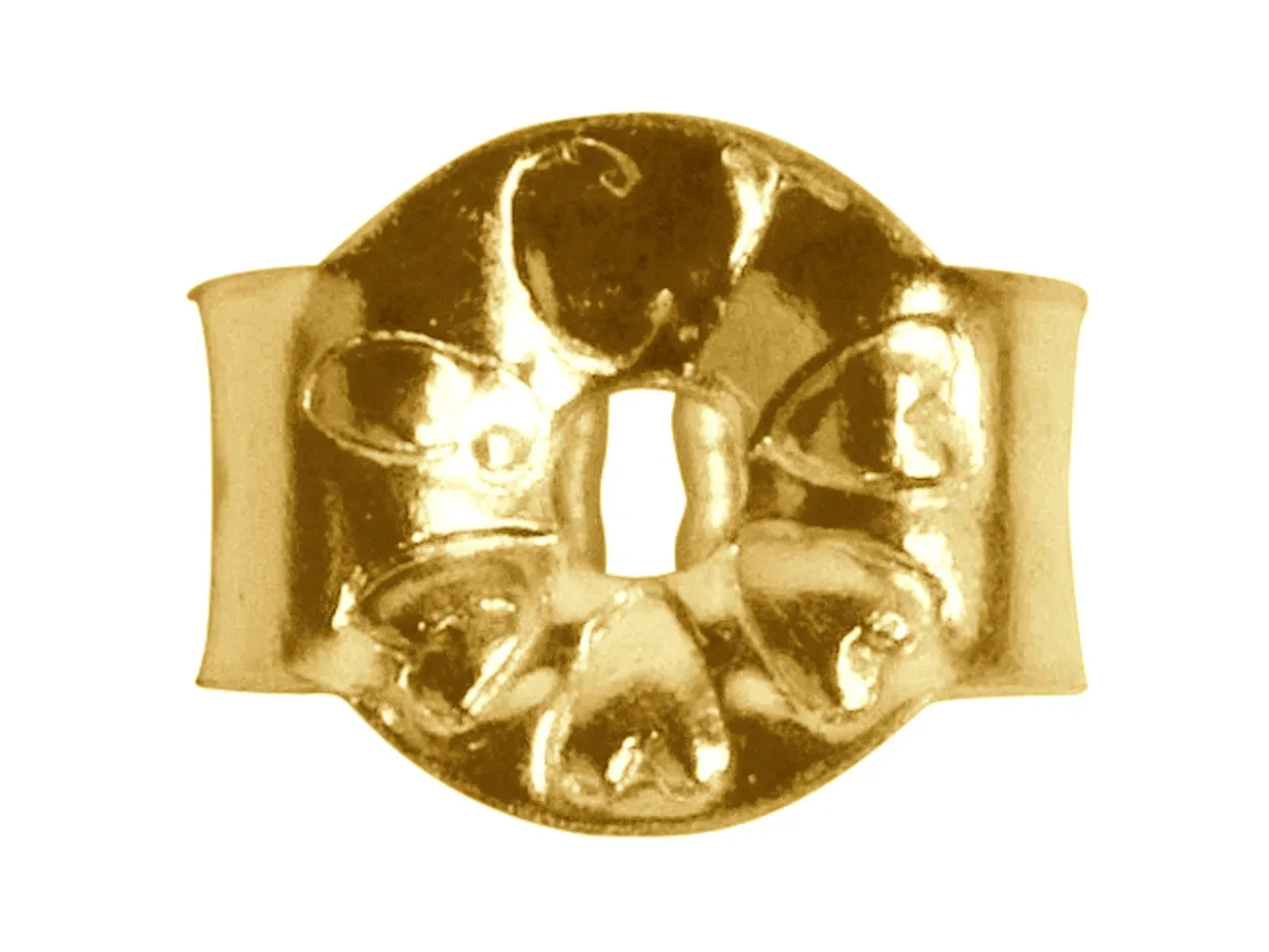 9ct Yellow Gold Scroll Small, Light Weight, Pack of 6, 100% Recycled Gold