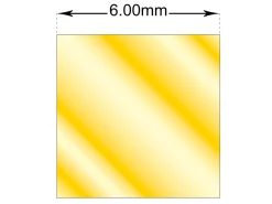 9ct Yellow Gold Square Wire 6.00mm Fully Annealed, 100% Recycled Gold