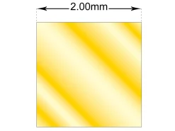 18ct Yellow Gold Square Wire 2.00mm Fully Annealed, 100% Recycled Gold
