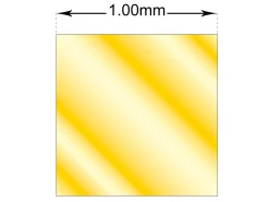 18ct Yellow Gold Square Wire 1.00mm Fully Annealed, 100% Recycled Gold