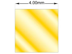 18ct Yellow Gold Square Wire 4.00mm Fully Annealed, 100% Recycled Gold