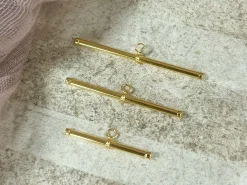 9ct Yellow Gold T-bar 33mm X 1.8mm