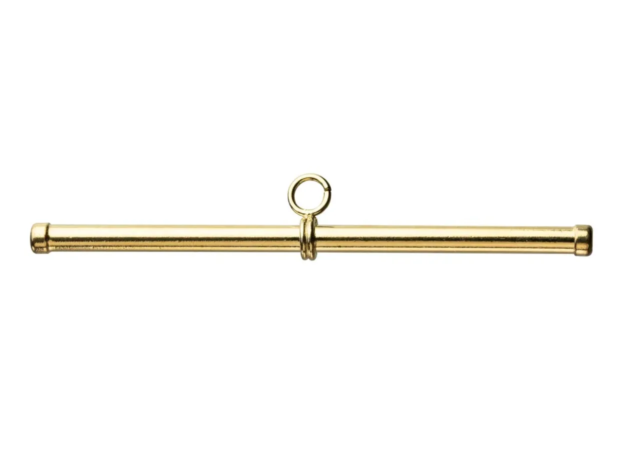 9ct Yellow Gold T-bar 37mm X 1.8mm