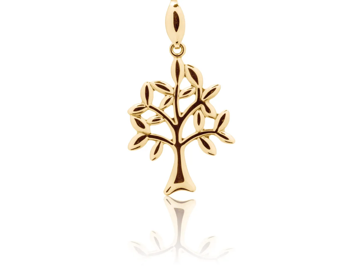 9ct Yellow Gold Tree Of Life Pendant