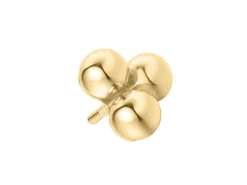 9ct Yellow Gold Trinity Ball Labret Post 3mm