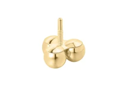 9ct Yellow Gold Trinity Ball Labret Post 3mm
