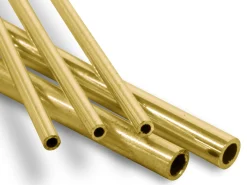 9ct Yellow Gold Tube, Ref 5, Outside Diameter 3.0mm, Inside Diameter 2.1mm, 0.45mm Wall Thickness, 100% Recycled Gold