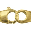 9ct Yellow Gold Two Part Trigger Clasp, Single Legged, 22x7mm