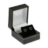 9ct Yellow Gold Valentine's Day Heart Outline Stud Earrings Gift Set