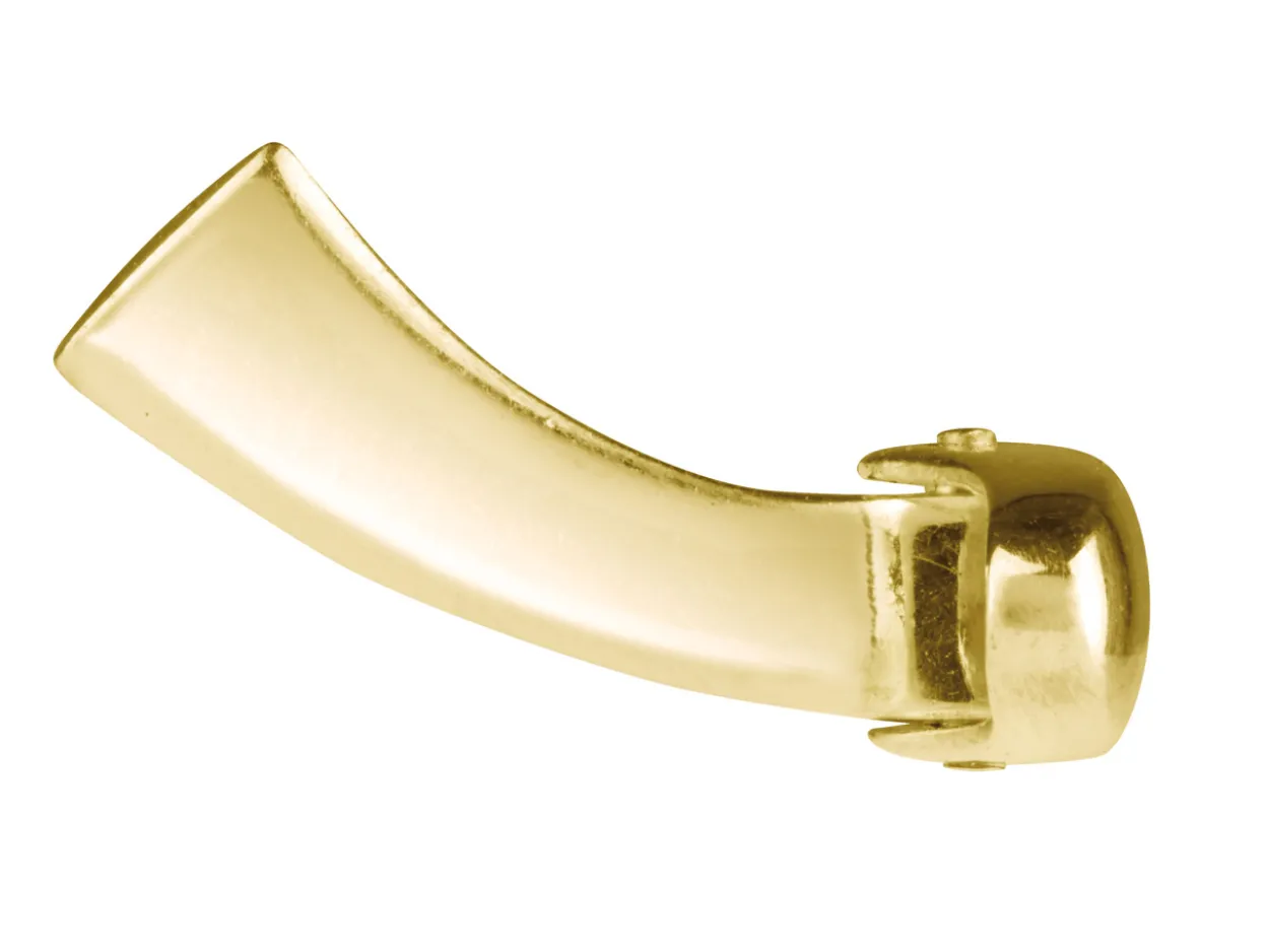 9ct Yellow Gold Whale Tail Cufflink Oval