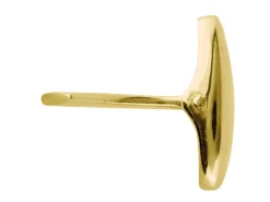 9ct Yellow Gold Whale Tail Cufflink Oval