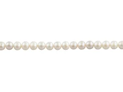 Cultured Pearls Fresh Water, 6-6.5mm, White, Potato Round, 16"/40cm