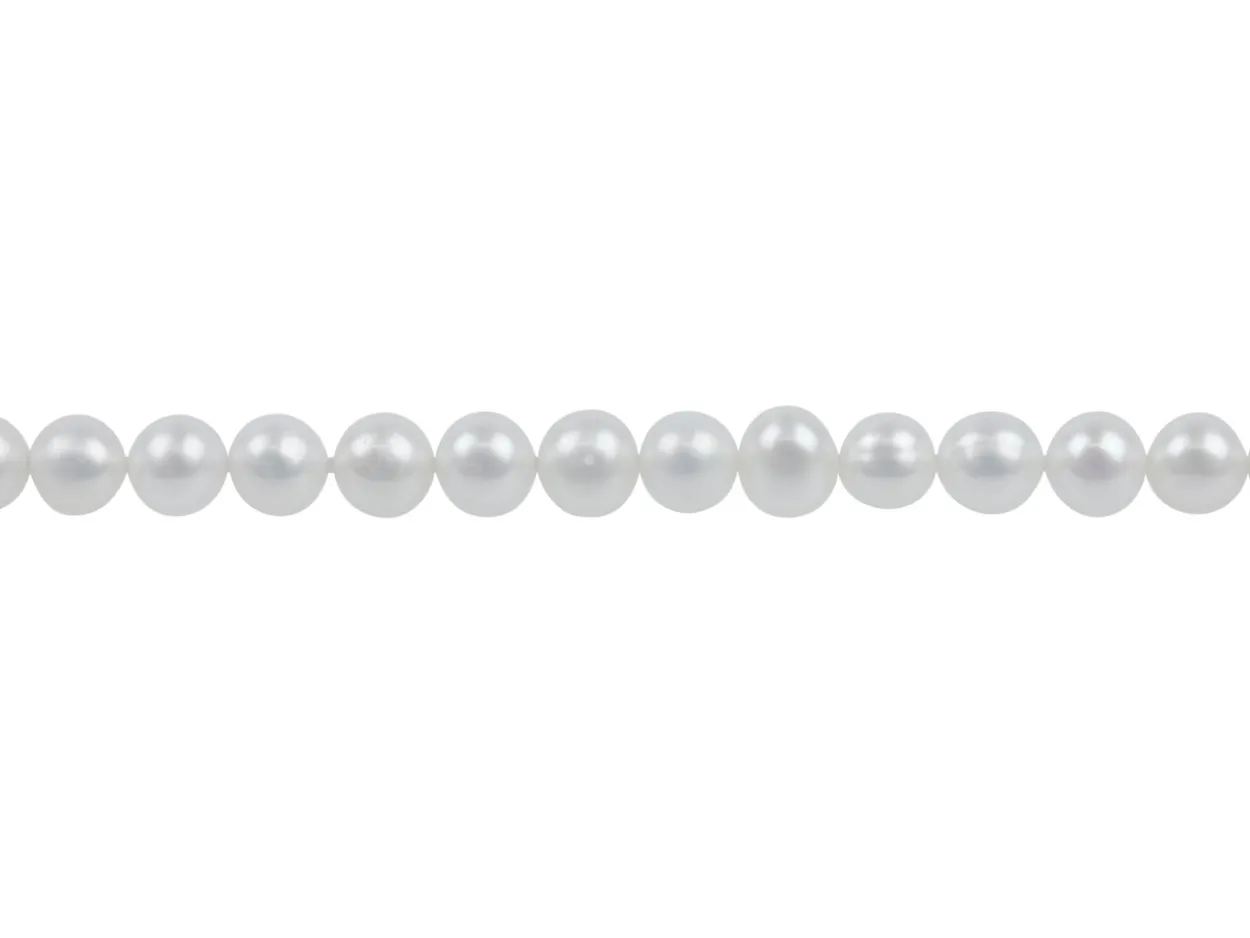 Cultured Pearls, 4-4.5mm, Natural White, Potato Round, 16"/40cm