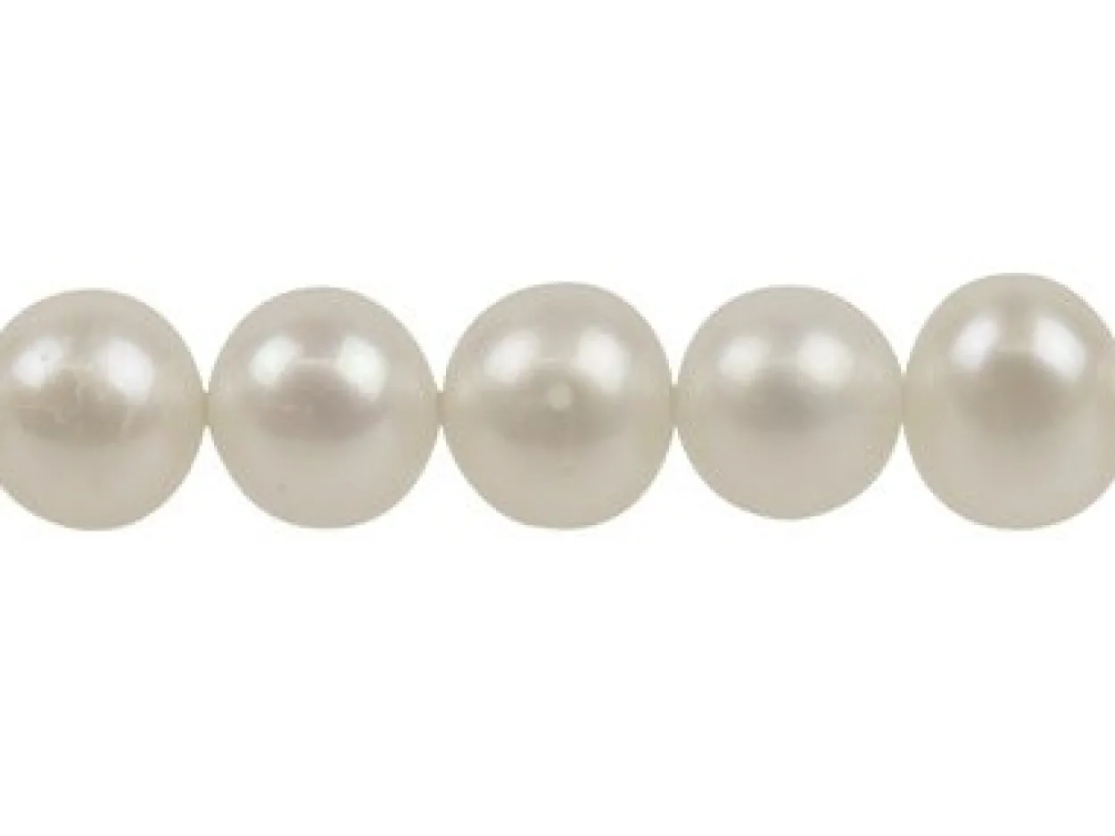 Cultured Pearls, 4-4.5mm, Natural White, Potato Round, 16"/40cm