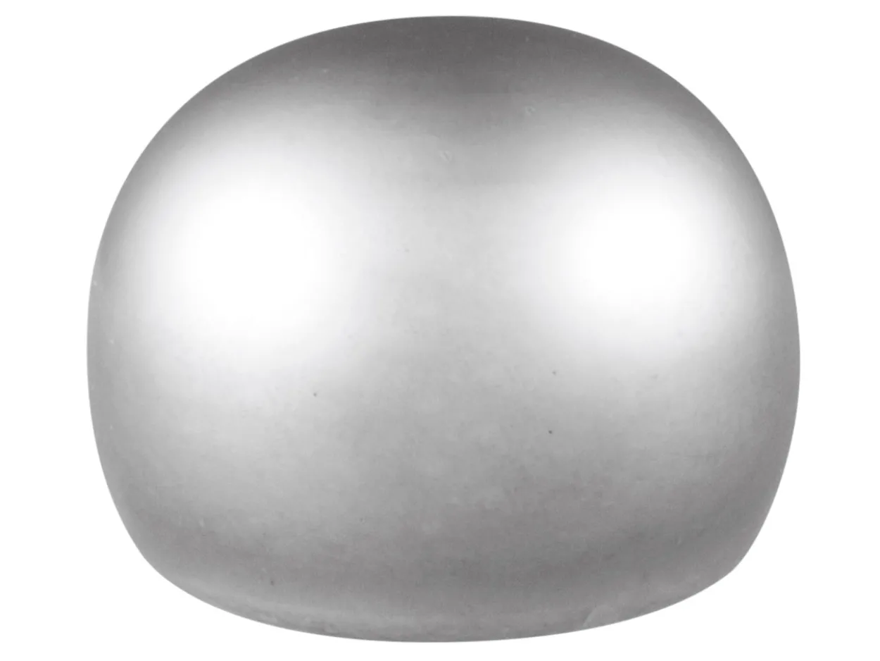 Cultured Pearls Pair Button Half Drilled 5.5-6mm, Silver Grey, Freshwater