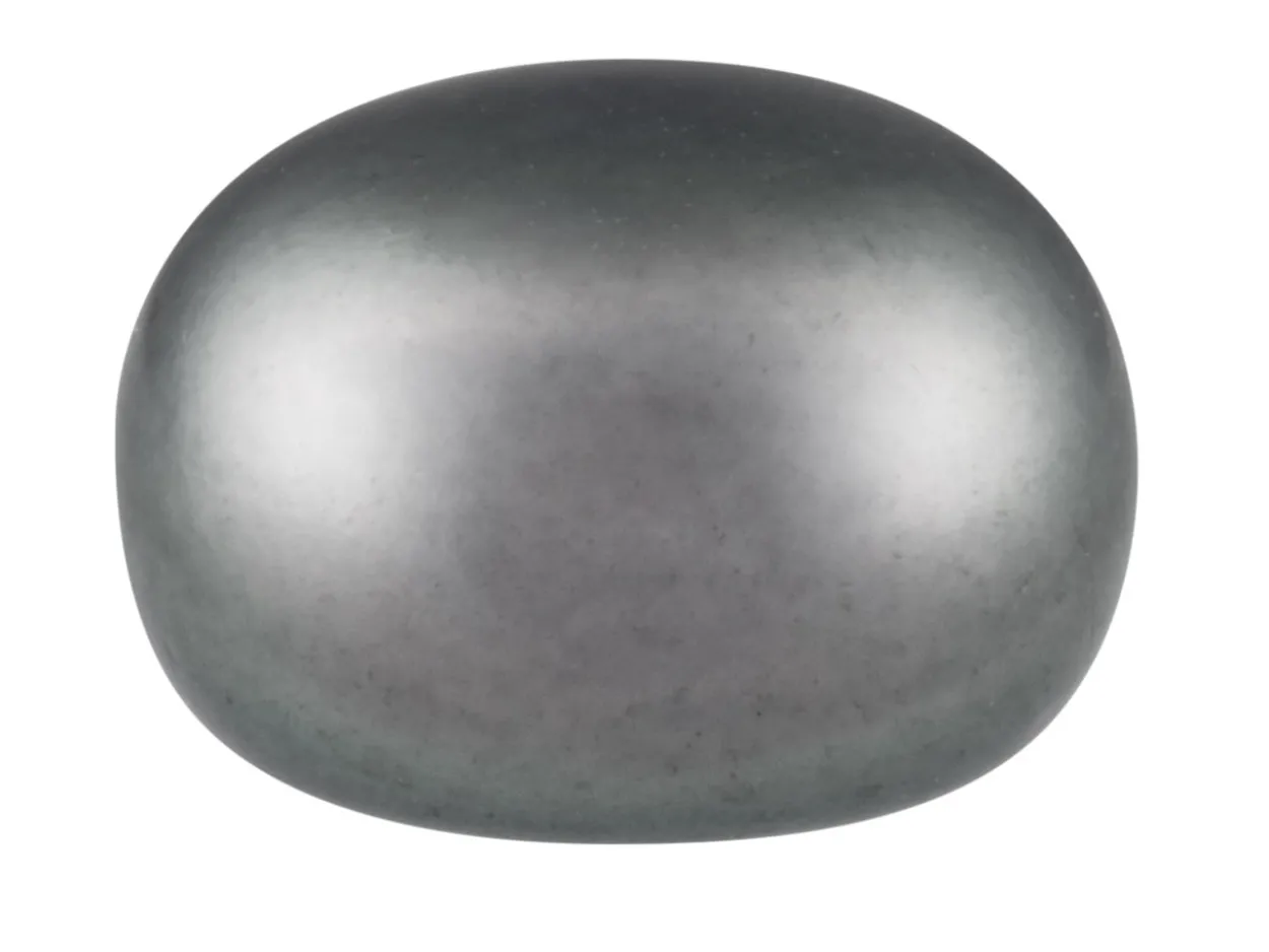 Cultured Pearls Pair Button Half Drilled 5.5-6mm, Peacock Grey, Freshwater