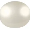 Cultured Pearls Pair Button Half Drilled 9-9.5mm, White, Freshwater