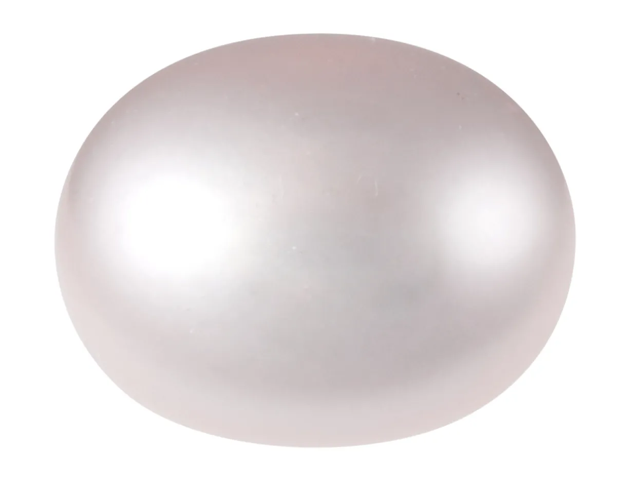 Cultured Pearls Pair Button Half Drilled 5.5-6mm, Pink, Freshwater