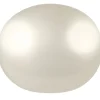 Cultured Pearls Pair Button Half Drilled 8.5-9mm, White, Freshwater