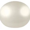 Cultured Pearls Pair Button Half Drilled 8-8.5mm, White, Freshwater