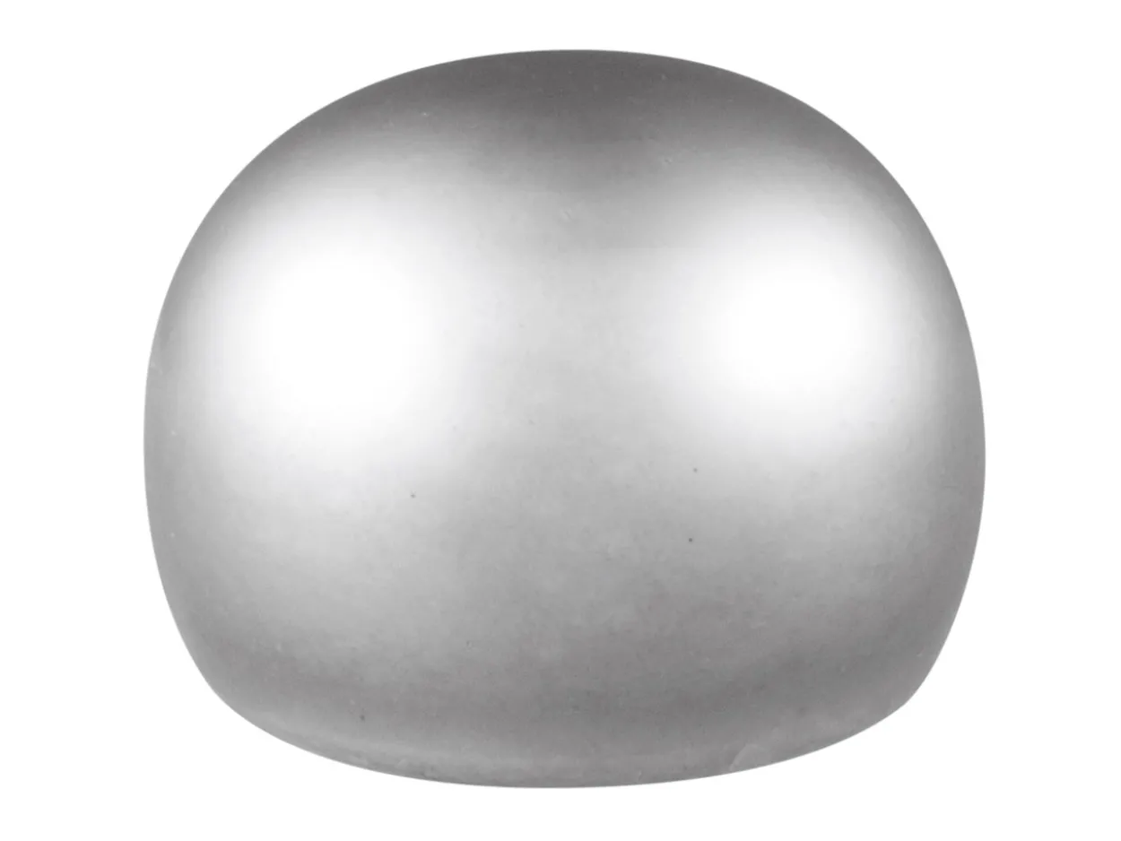 Cultured Pearls Pair Button Half Drilled 8.5-9mm, Silver Grey, Freshwater